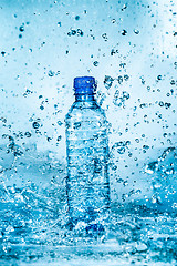 Image showing Bottle of water splash