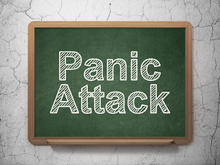 Image showing Health concept: Panic Attack on chalkboard background