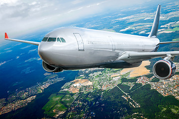 Image showing Passenger Airliner in the sky