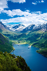 Image showing Geiranger fjord, Norway.