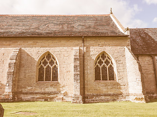 Image showing St Mary Magdalene church in Tanworth in Arden vintage