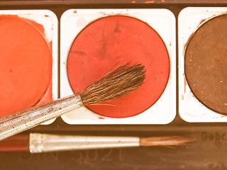 Image showing  Painting tools vintage