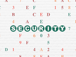 Image showing Privacy concept: Security on wall background