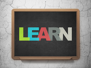 Image showing Learning concept: Learn on School Board background