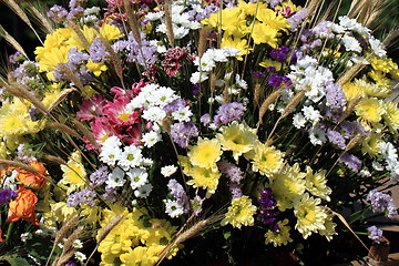 Image showing color flowers background