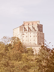 Image showing Sacra di San Michele abbey vintage