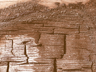 Image showing  Burned wood vintage