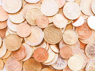 Image showing  Euro coin vintage