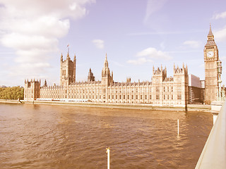 Image showing Houses of Parliament vintage