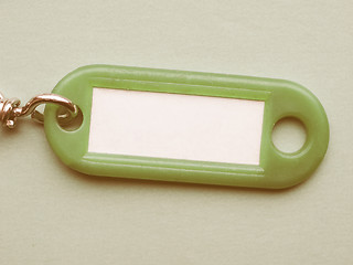 Image showing  Green keyring vintage