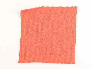 Image showing  Red fabric sample vintage