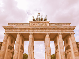 Image showing Brandenburger Tor Berlin vintage