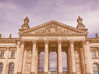 Image showing Reichstag Berlin vintage
