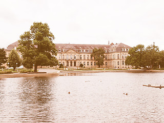 Image showing Gardens in Stuttgart Germany vintage