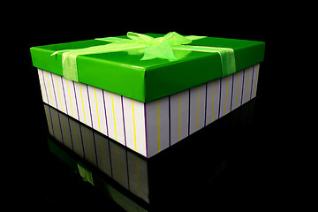 Image showing green gift box