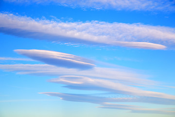 Image showing in the blue sky white soft abstract  