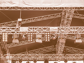 Image showing  Stage lights vintage