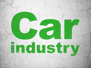 Image showing Manufacuring concept: Car Industry on wall background