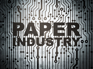 Image showing Industry concept: circuit board with Paper Industry