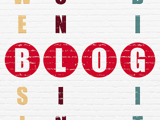 Image showing Web design concept: Blog in Crossword Puzzle