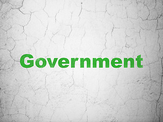 Image showing Politics concept: Government on wall background