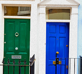 Image showing notting hill in london england old suburban and antique     wall