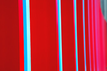 Image showing blue red abstract metal in steel and background