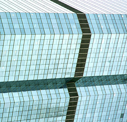 Image showing bangkok   office district      abstract  modern building line  