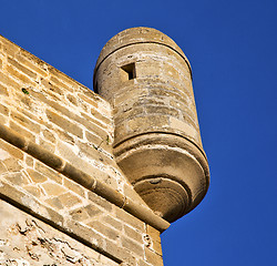 Image showing  brick in old construction  africa morocco and   the tower near 