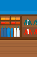 Image showing Background of clothes store.