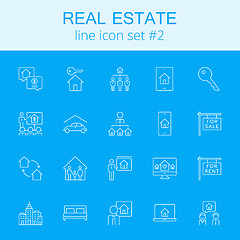 Image showing Real estate icon set.