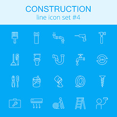 Image showing Construction icon set.