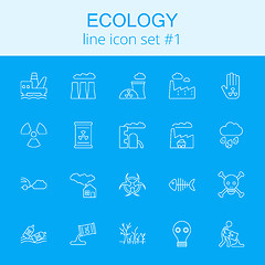 Image showing Ecology icon set.