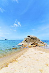 Image showing asia      rocks in thailand  and south china sea kho samui  