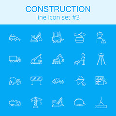 Image showing Construction icon set.