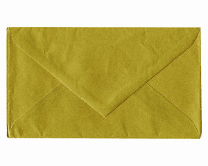 Image showing  Green envelope isolated vintage