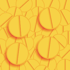 Image showing Set of Yellow Pills