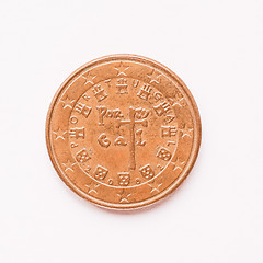 Image showing  Portuguese 5 cent coin vintage