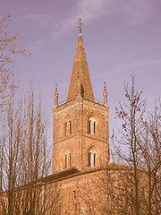 Image showing San Domenico church in Chieri vintage