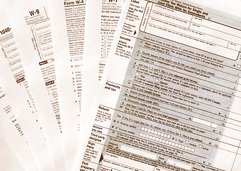 Image showing  Tax forms vintage