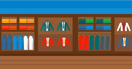 Image showing Background of clothes store.