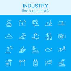 Image showing Industry icon set.