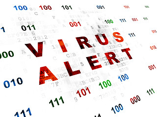 Image showing Security concept: Virus Alert on Digital background