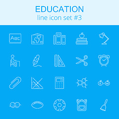 Image showing Education icon set.