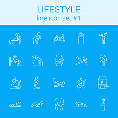 Image showing Lifestyle icon set.