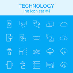 Image showing Technology icon set.