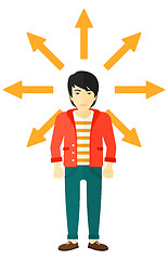 Image showing Man choosing way.