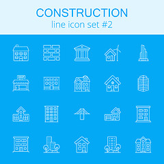 Image showing Construction icon set.