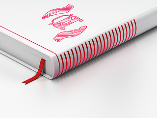 Image showing Insurance concept: closed book, Car And Palm on white background