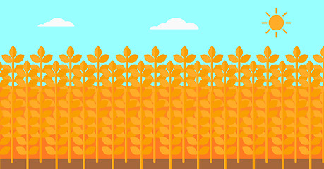 Image showing Background of wheat field.